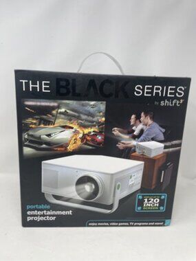 New The Black Series By Shift Portable Projector - Display Up to 120"